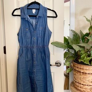 Lauren Conrad Denim Button-Down Dress
